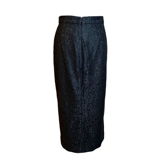 J. Crew Side Slit Pencil Skirt with Lace in Black 12 New Womens Cocktail Holiday - Picture 4 of 9